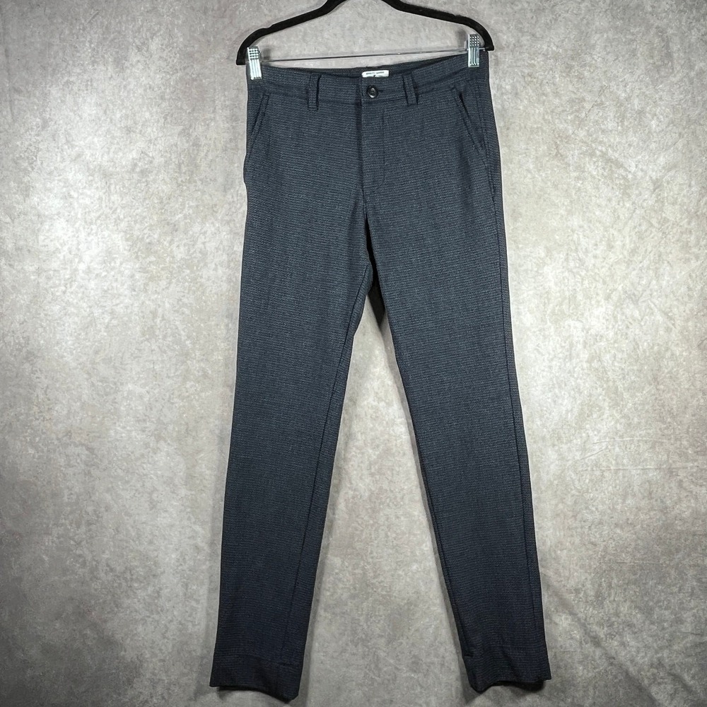 Jack & Jones Marco Chino Pants Mens 29X32 Blue Slim Fit Flat Front Dressy Slacks